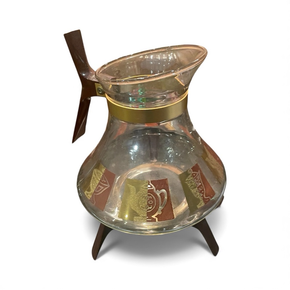 MCM Inland Glass Works Atomic Design Coffee Carafe and Warmer